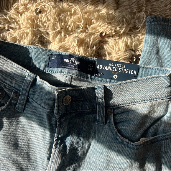 NWT Mens Hollister Light Wash Skinny Jeans - Picture 5 of 6